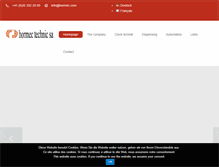 Tablet Screenshot of hormec.com